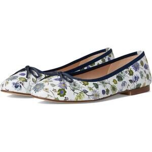 NWOB French Sole FSNY Naomi Ballet Flat in Navy Floral Leather